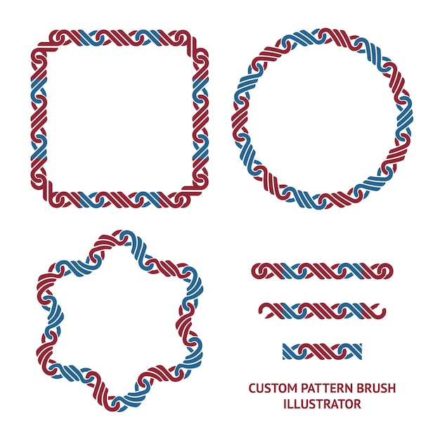 Vector pattern brush illustrator element