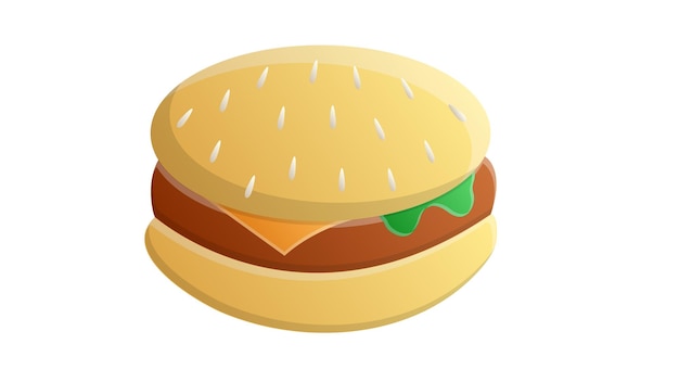 Узор из гамбургеров на синем фоне векторной иллюстрации вкусное украшение фаст-фуда