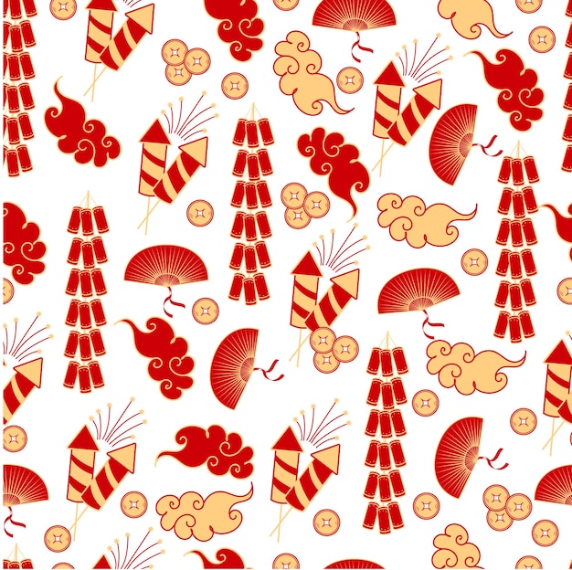 Pattern of chinese new year elements