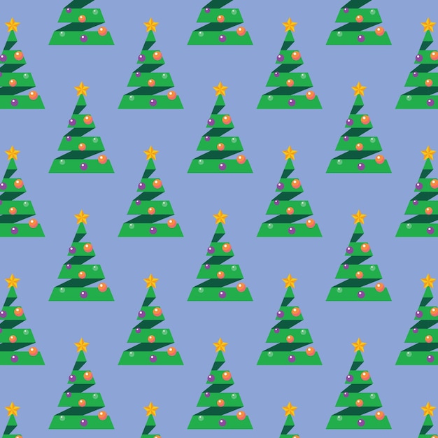 pattern christmas tree icon illustration background