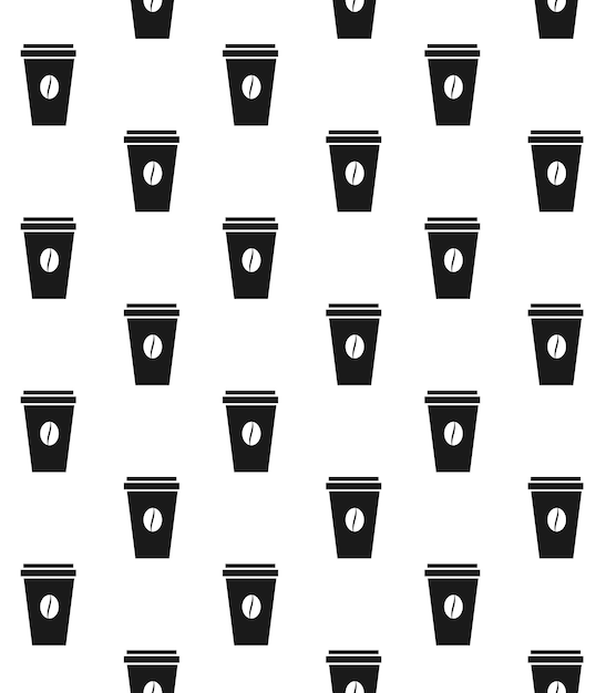 Vector pattern of coffee