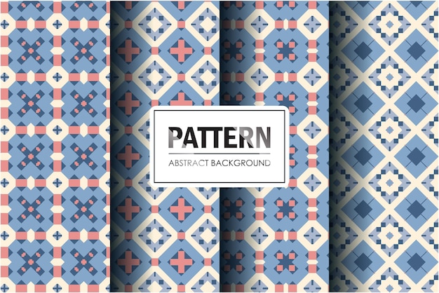 Pattern collection in abstract decorative style