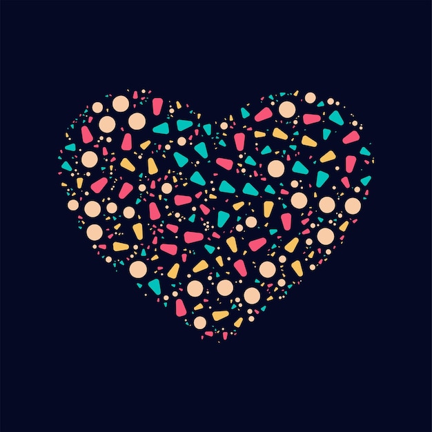 Pattern colors heart love