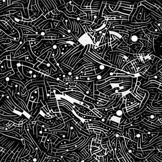 Vector a pattern created with chalk on a black background