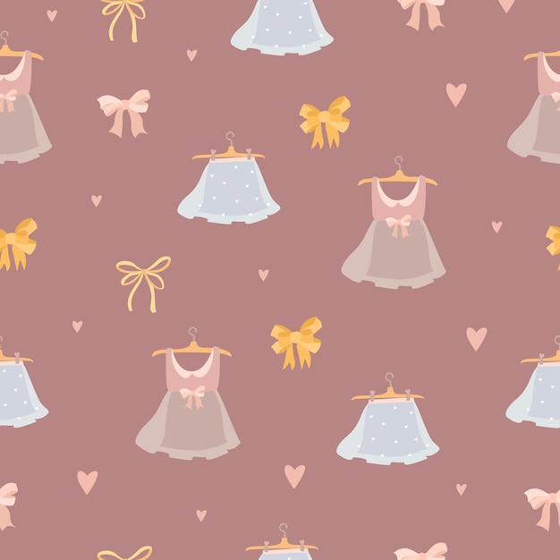 Pattern cute with girly dresses