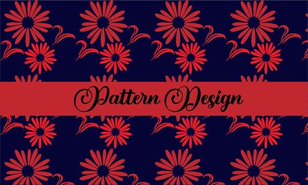 Pattern design color Blue and red