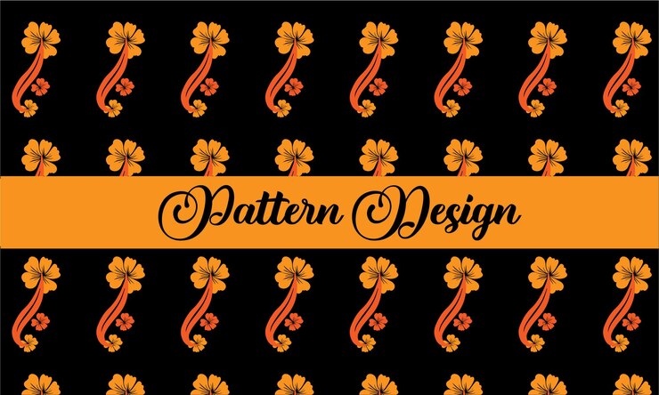 वेक्टर pattern design colors yellow and red