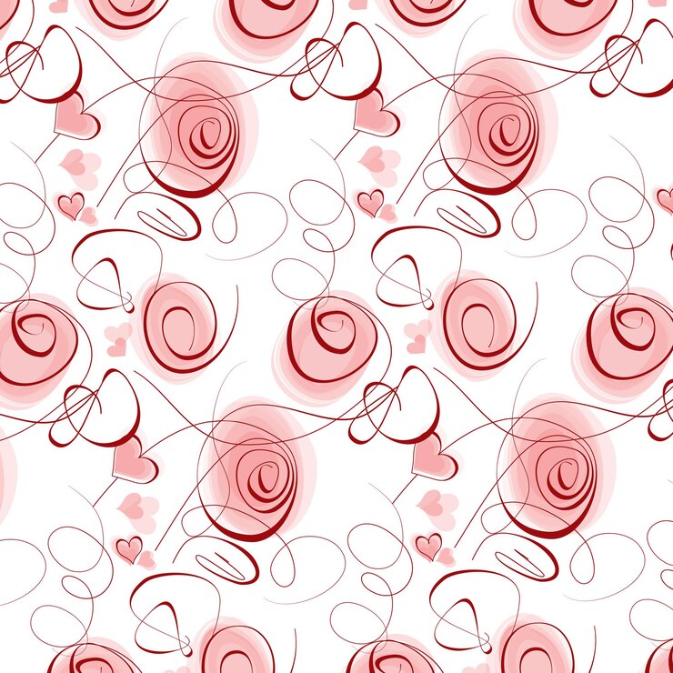Vector pattern design template for textile and printing