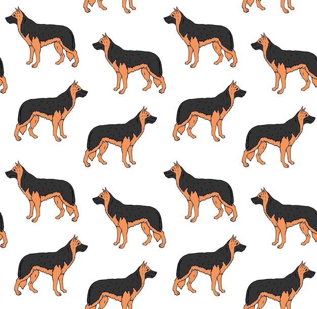 Pattern of dogs