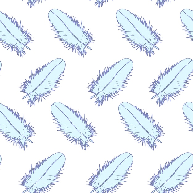 Pattern of downy feathers