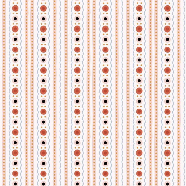 Pattern in the Dymsk style with polka dots