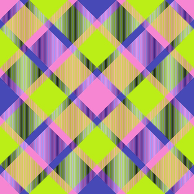 Pattern fabric background Check vector plaid Texture seamless textile tartan