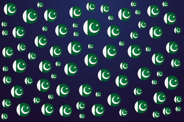 Modello di bandiera bandiera del pakistan