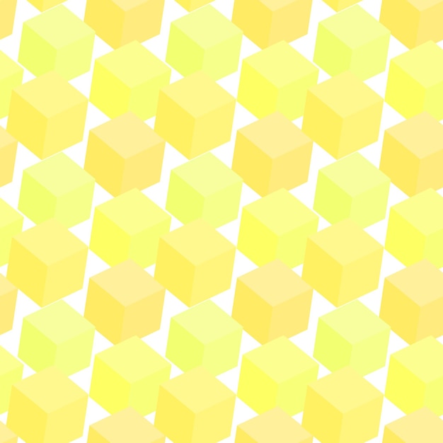 Pattern flat isometric cube geometry