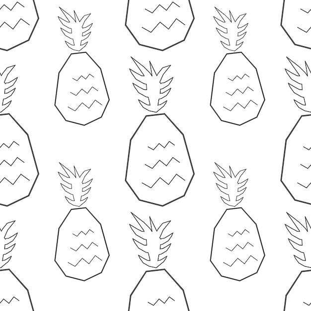 pattern flat line pineapple geometry