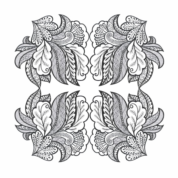 Pattern floral element