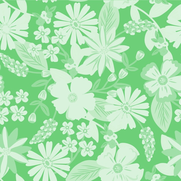 Vector pattern flower floral spring blossom illustration vector fabric textile design leaf leaves