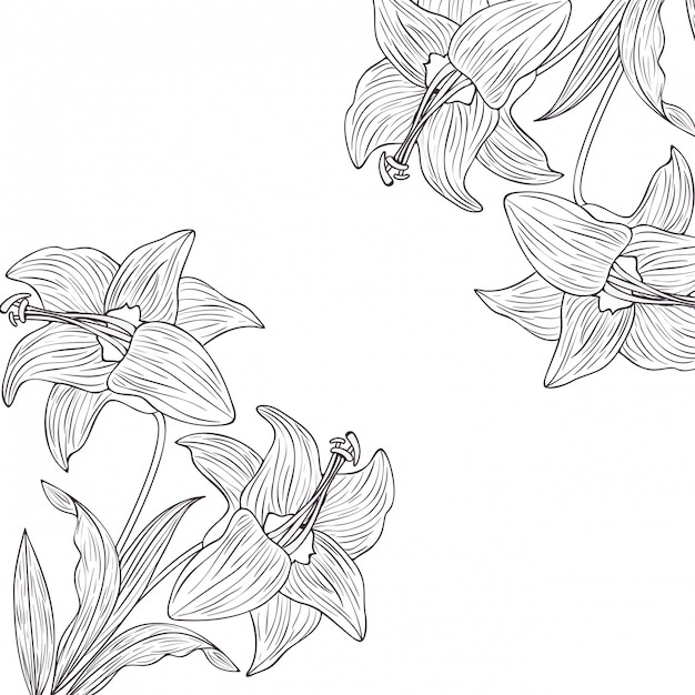 Pattern flowers and leafs isolated icon