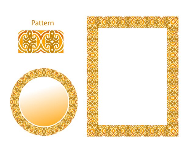 pattern frame for document