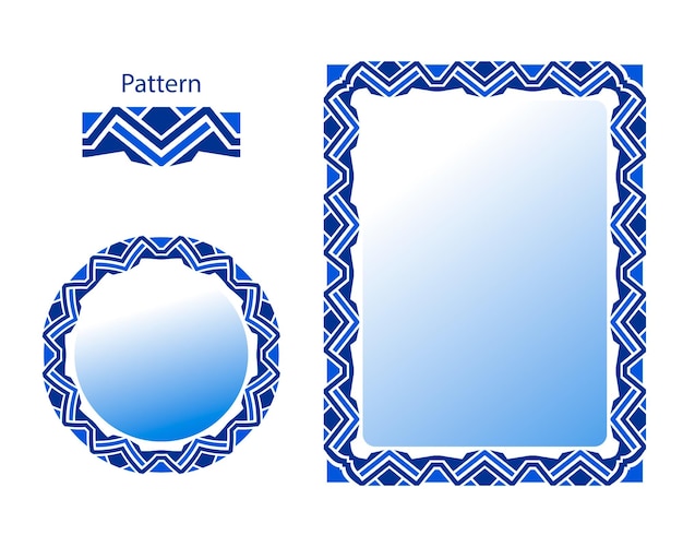 Vector pattern frame for document