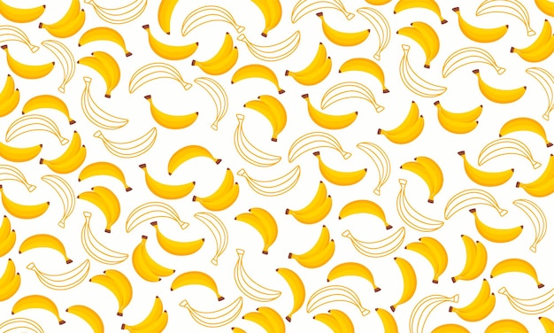 Pattern fruit banana background Fruit pattern design