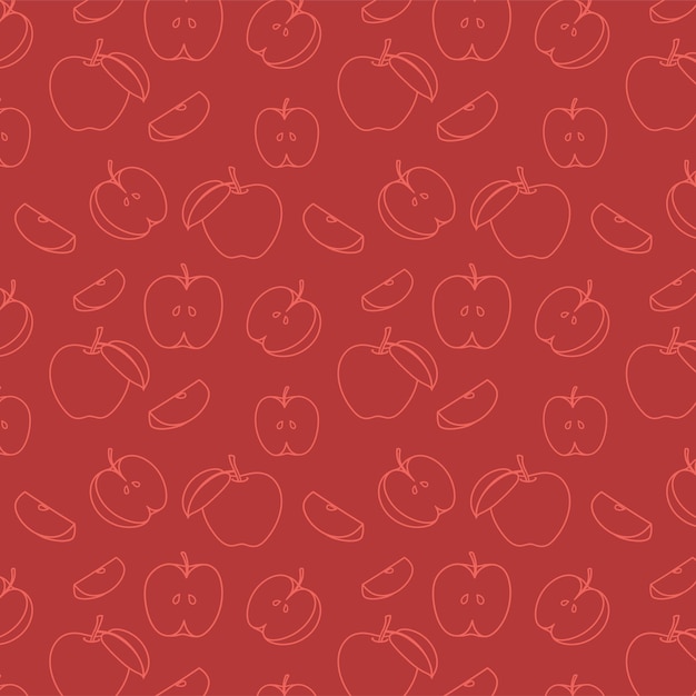 pattern fruit vegetarian apple