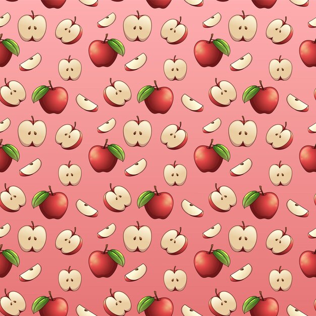 pattern fruit vegetarian apple