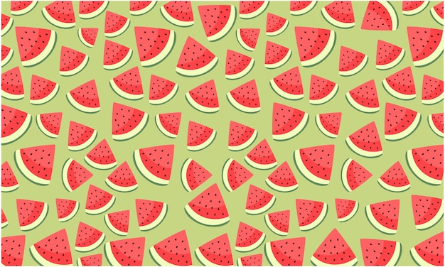 Pattern fruit watermelon background Fruit pattern design