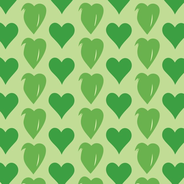 pattern geometric green heart