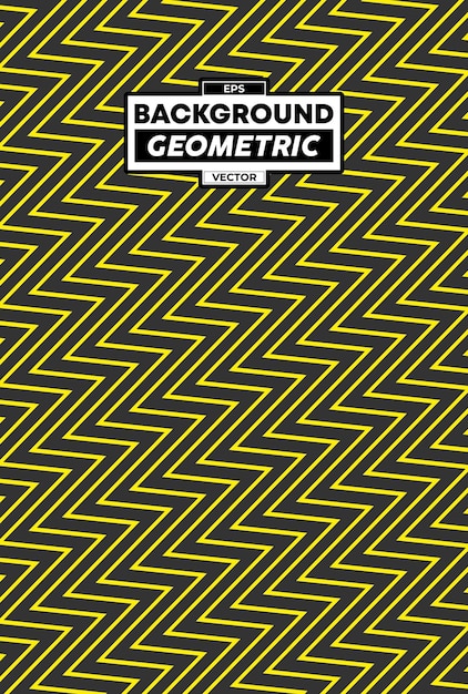 Pattern geometric zigzag yellow jersey sport background