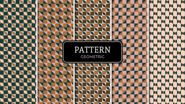 Vettore pattern geometrico
