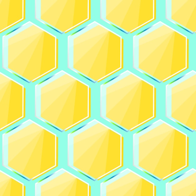 pattern glass Hexagon