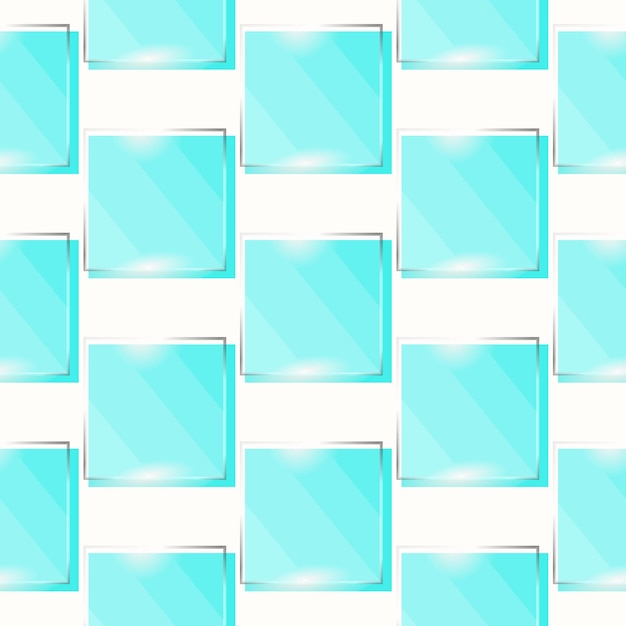 pattern glass squares