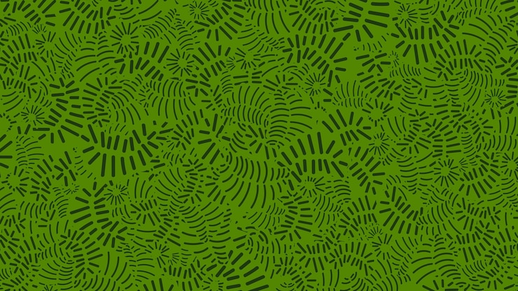 Vector pattern of hand drawn floral print vector illustration