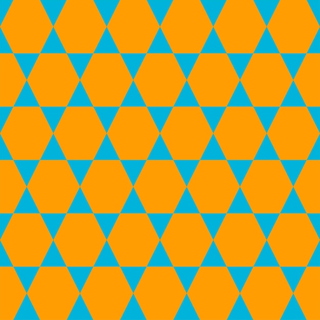 Vector pattern hexagon template