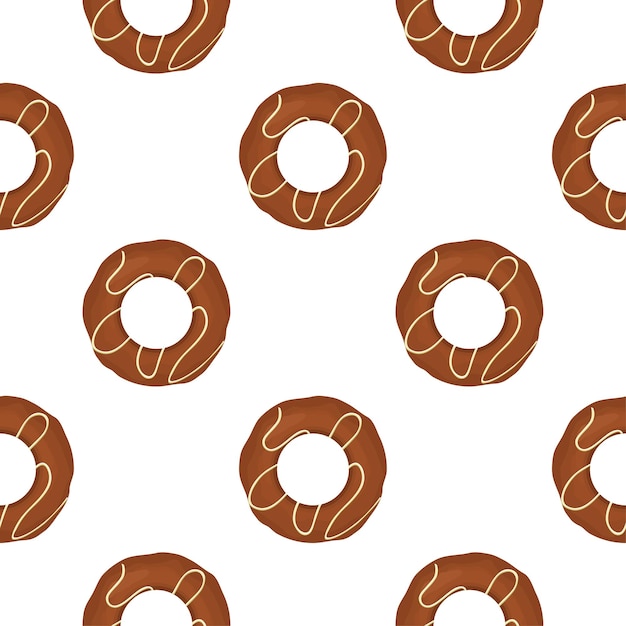 Vector pattern homemade cookie different taste in pastry biscuit