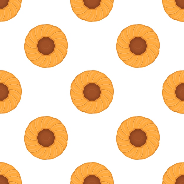 Pattern homemade cookie different taste in pastry biscuit