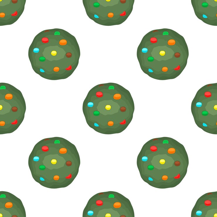 Vector pattern homemade cookie different taste in pastry biscuit