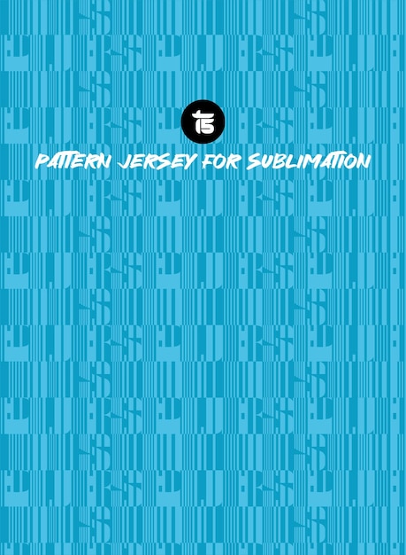 Pattern jersey for sublimation