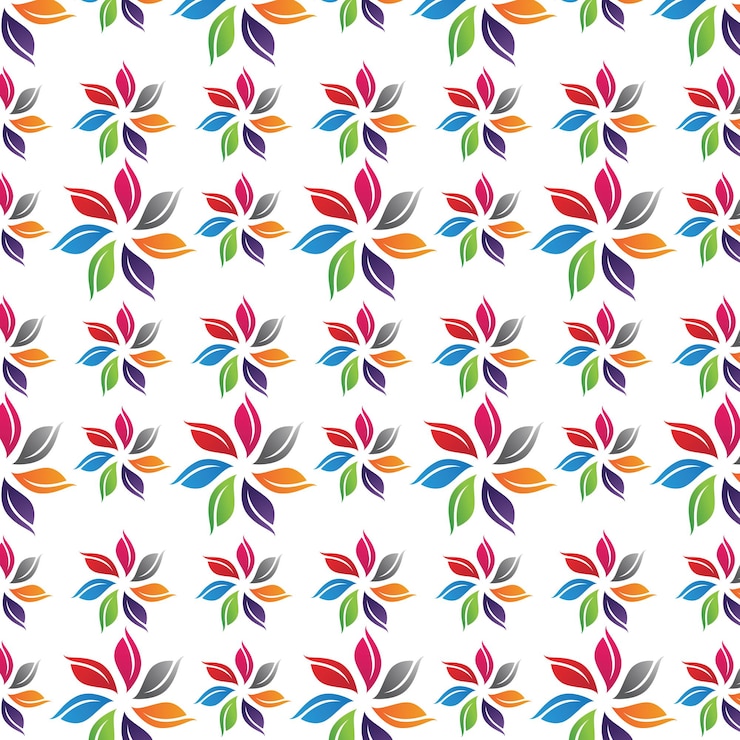 वेक्टर pattern leaf green flower wallpaper background
