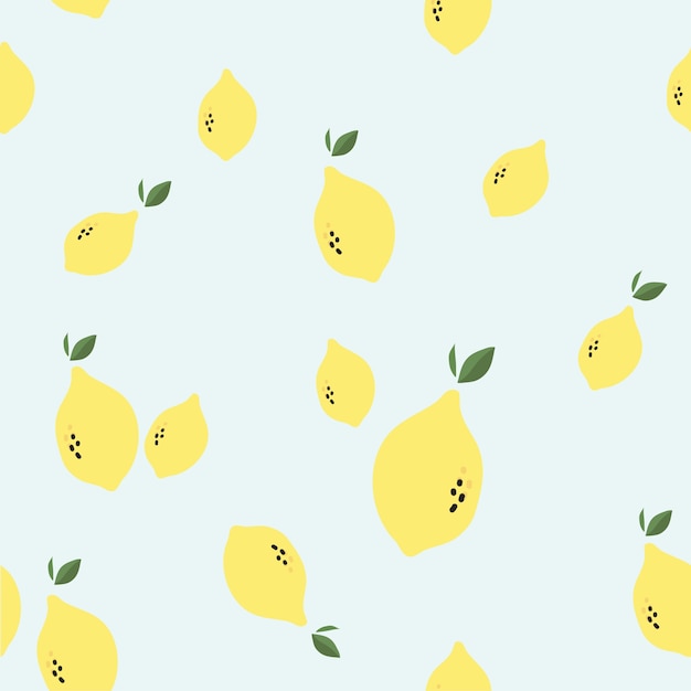 pattern lemon cute vector background