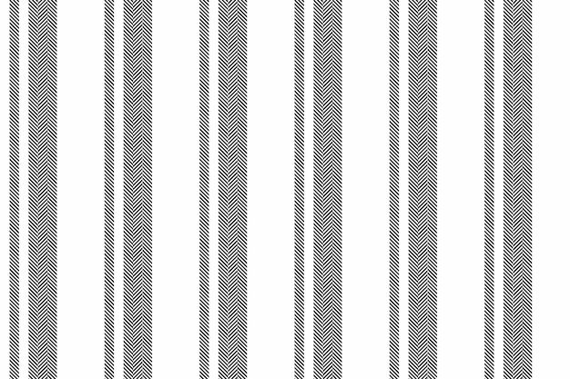 Pattern lines texture of vector textile seamless with a fabric stripe background vertical in white and black colors