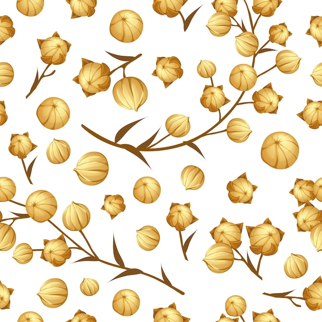 Pattern linseed Seamless background