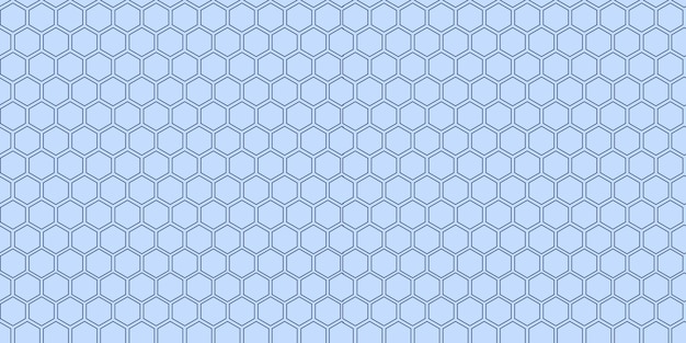 Vector pattern made with outlined hexagons vector design flockedesign