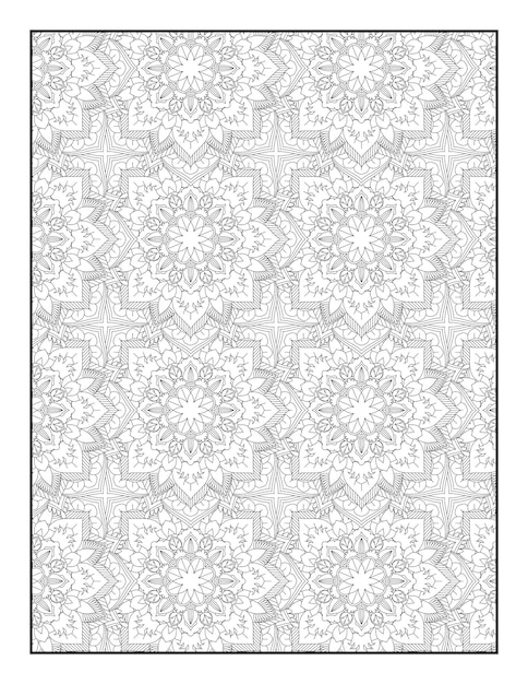 Pattern Mandala Coloring Page