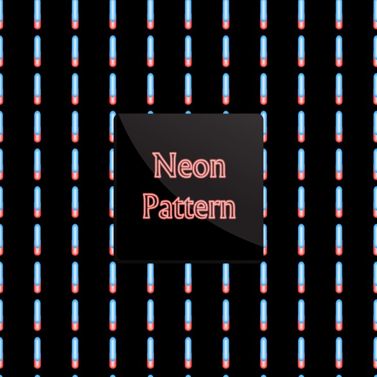 Vector pattern neon line dotted line