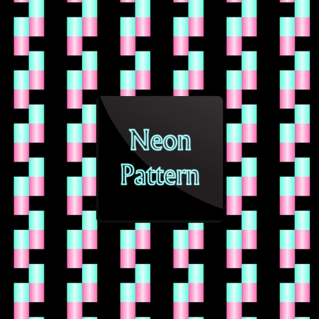 Vector pattern neon line dotted line