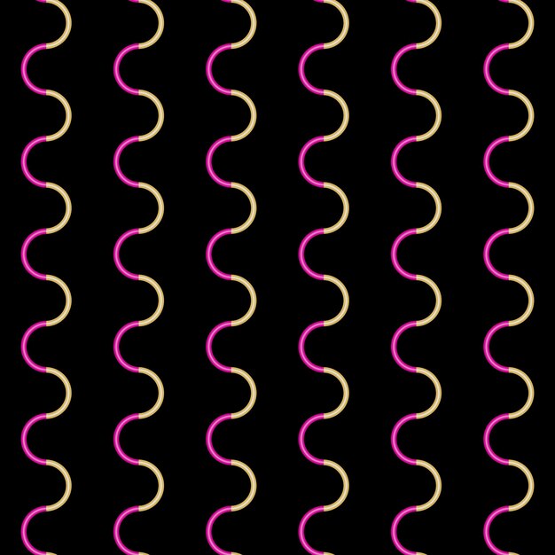 pattern neon Shedding Wavy