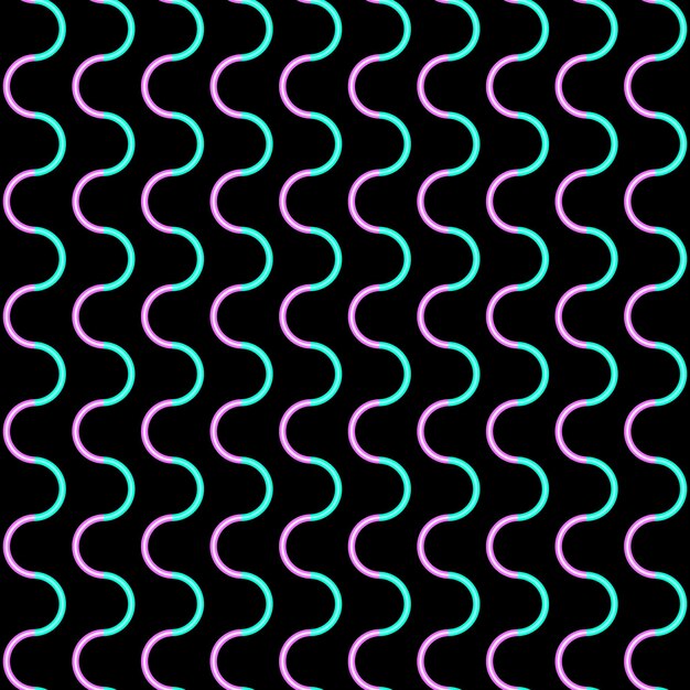 pattern neon Shedding Wavy