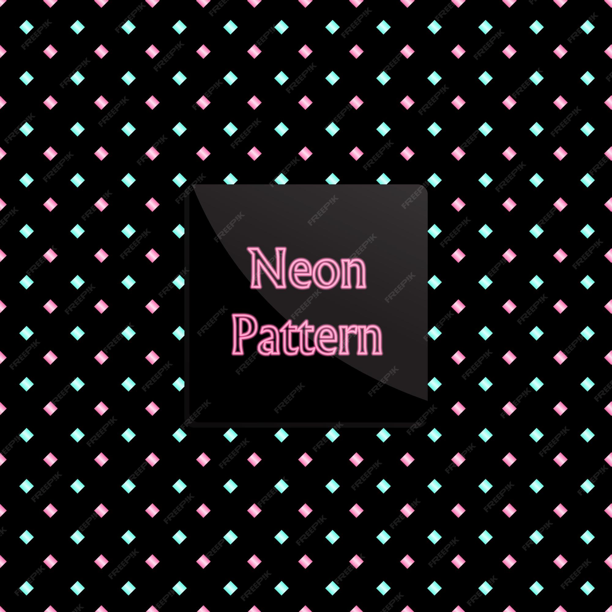Premium Vector | Pattern neon square